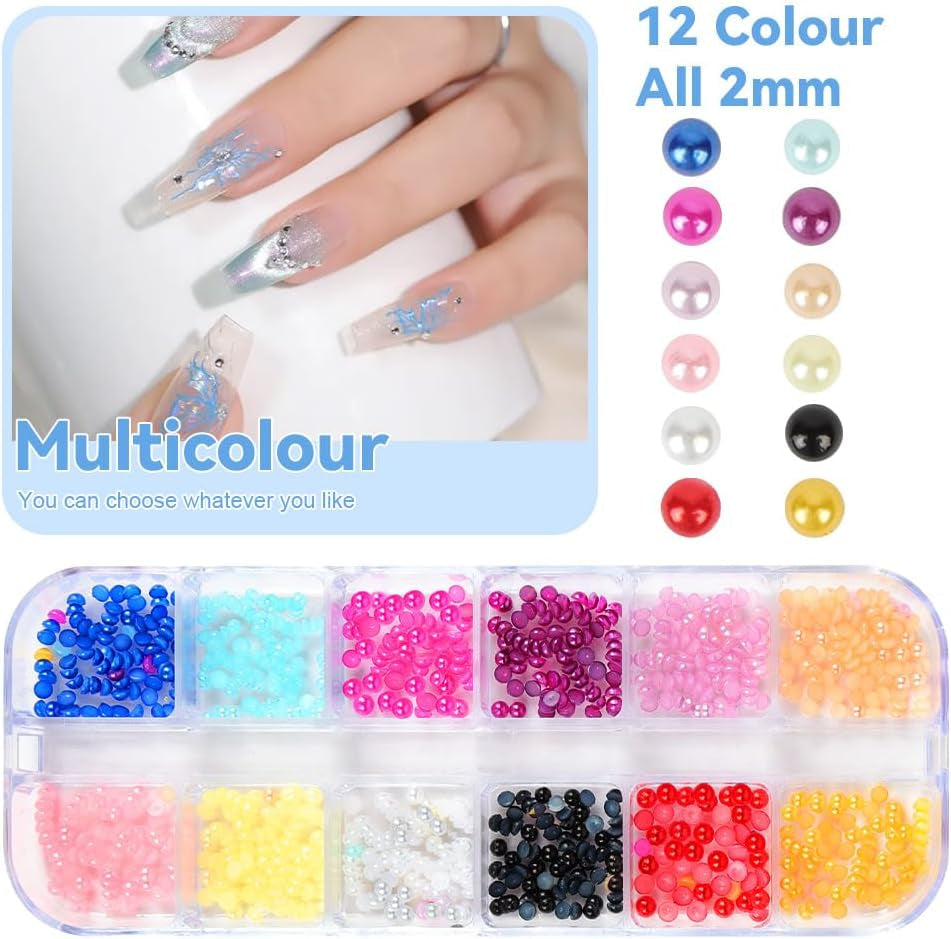 Harz Strasssteine ​​​​4200 pezzi strass Kristalle 1Mm-5Mm Gemischte Kinder Bastelsachen Kit con strass con picking Pinzette e Stift Für DIY Nägel Kleidung Kunsthandwerk Gemischt Becher Party (A)