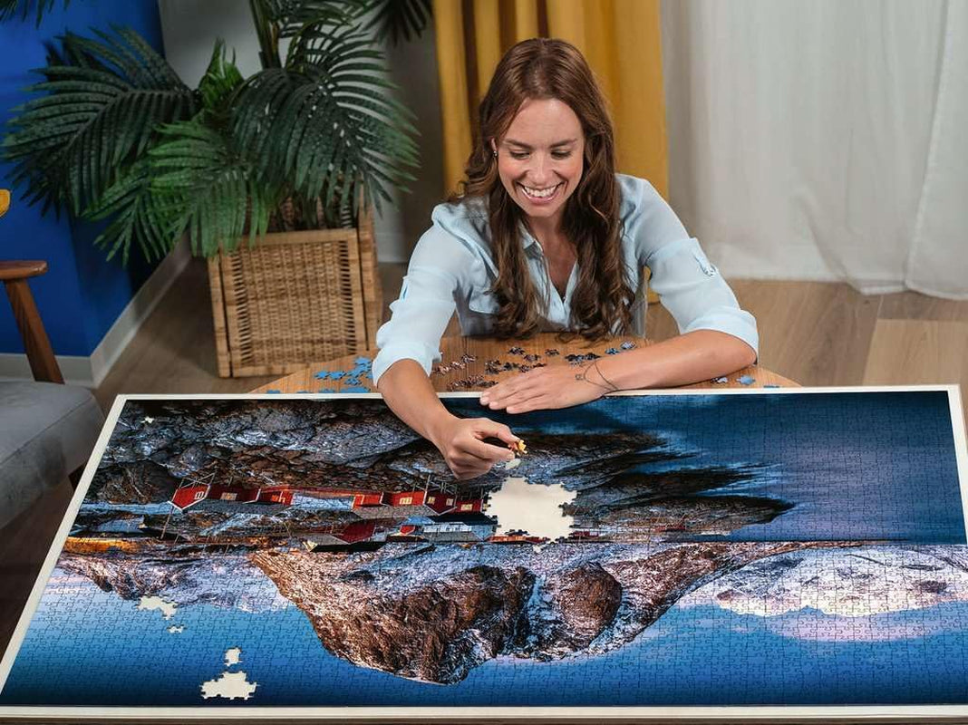 Ravensburger Puzzle 17081 - Hamnoy, Lofoten - Puzzle da 3000 pezzi per adulti e bambini dai 14 anni, Puzzle paesaggistico della Norvegia Puzzle Naty Shop