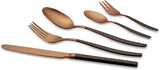 Set posate Echtwerk Positano Due-Bronze, Black Edition, 20 pezzi, 4 persone Kitchen Naty Shop