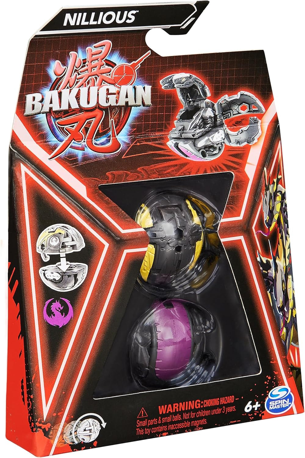Bakugan 3.0 Core Ball Confezione da 1, Action Figure Personalizzabile con Carta Personaggio Collezionabile, Varie Varianti, per Bambini dai 6 Anni in su Naty Shop