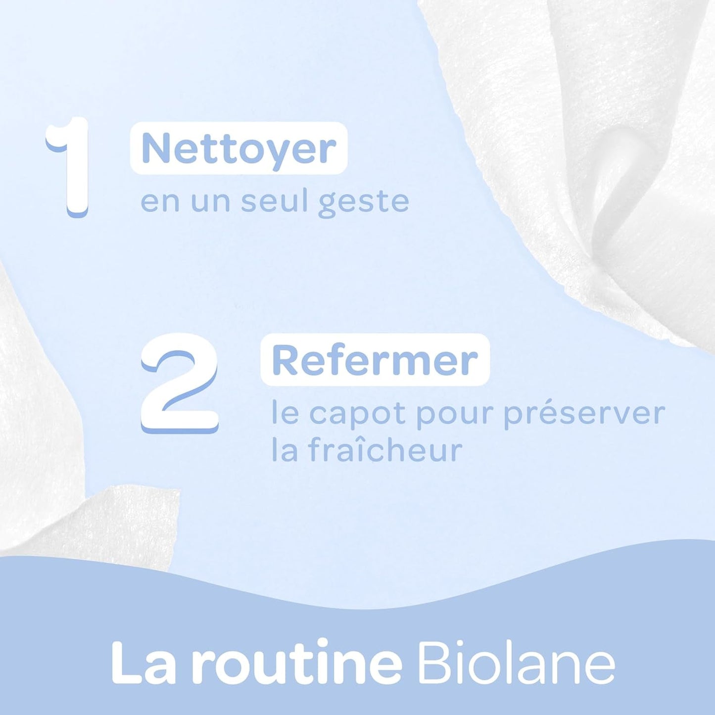 BIOLANE - Salviette umidificate per neonati con acqua - 225 salviette - 3 x 75 pezzi - Pulizia delicata ed efficace - Dalla nascita - Qualità francese