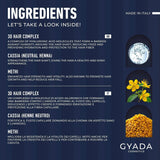 GYADA COSMETICS, Impacco Ayurvedico Rinforzante Ialurvedico, Trattamento Professionale per Capelli Fini e Deboli, Anticrespo con Methi, Maca, Henné Neutro, Maschera Capelli Naty Shop 200ml