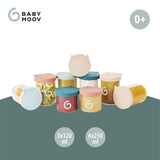 Babymoov ISY BOWLS contenitori per alimenti per bambini in vetro robusto e resistente alla temperatura - per conservare/congelare alimenti per bambini, 6x 250ml + 3x 120ml Contenitori per alimenti Naty Shop
