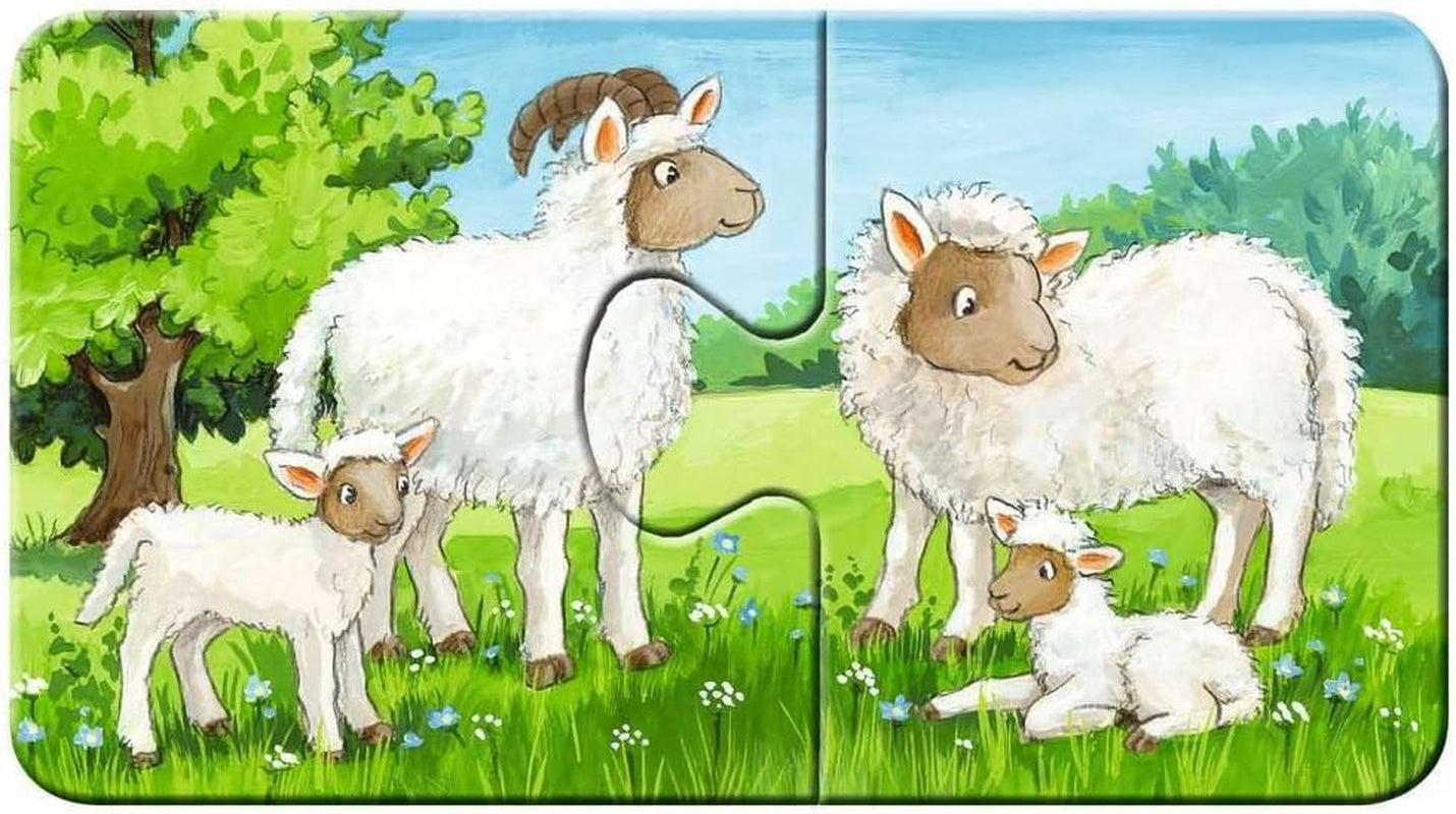 Ravensburger Puzzle per Bambini - 05072 Famiglie di Animali della Fattoria - Il Mio Primo Puzzle 9X2 - Puzzle per Bambini di 2 Anni Naty Shop