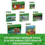 LEGO Minecraft La casa della rana, casa giocattolo con personaggi tra cui zombie, melma e uomo che sta annegando, più accessori come barca giocattolo e banco da lavoro, regalo per ragazzi e ragazze a partire da 8 anni 21256 Set da costruzione Besuche den LEGO-Store