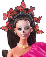 Barbie il Giorno dei Morti - Edizione limitata con abito tradizionale e gioielli, include supporto e certificato da collezione, per collezionisti e fan dai 6 anni in su, HJX14
