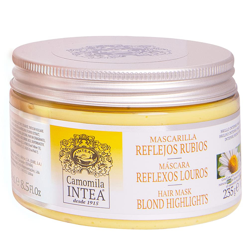 Intea di Camomilla - Maschera per Capelli Riflessi Biondi - Idrata e Nutre i Capelli Biondi - 250 ML Naty Shop Maschera per Capelli Titolo predefinito