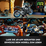 LEGO Technic 42159 Kit modello di motocicletta Yamaha MT-10 SP per adulti, modello autentico di veicolo con motore a 4 cilindri, sterzo funzionale e app AR, regalo per uomini e donne, kit di costruzione Besuche den LEGO-Store