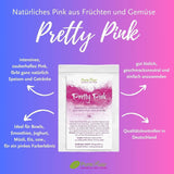 Pretty Pink Colore naturale naturale Pulver Rosa (Roh Vegan) Pastel Rose Bis Intensiv Rosa-Rot - Essbare Farbe Für Lebensmittel Aus Früchten und Gemüse - Colorante alimentare naturale | Negozio Pureraw 5G Naty