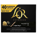 Capseln aus Aluminium, Ristretto, Intensität 11, 40 Stück, 208 g