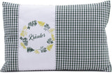 Gözze - Cuscino alle erbe profumate, imbottitura in miscela di erbe da 200 g, fodera in cotone 100%, 30 x 20 cm - Plaid Green Naty Shop Cuscini standard Plaid Green
