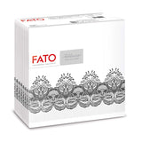 Fato - Tovaglioli carta dry, airlaid, effetto tessuto, confezione da 50 tovaglioli, 40X40 piegati in 4 formati, Decoro Tropicana