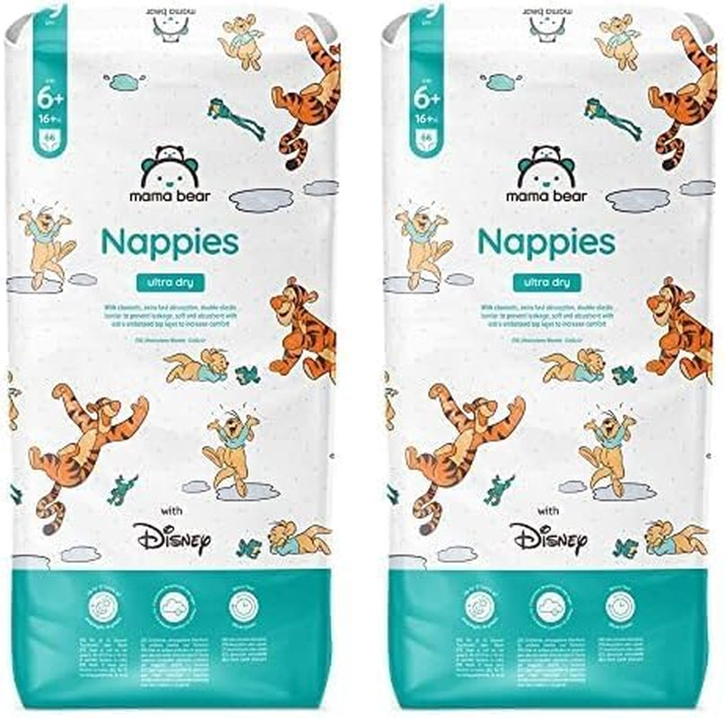 Marchio Amazon: Mama Bear Disney Pannolini Ultra Dry, taglia 3 (4-9 kg) - Scatola mensile, bianco, 172 pezzi (2 confezioni da 86)