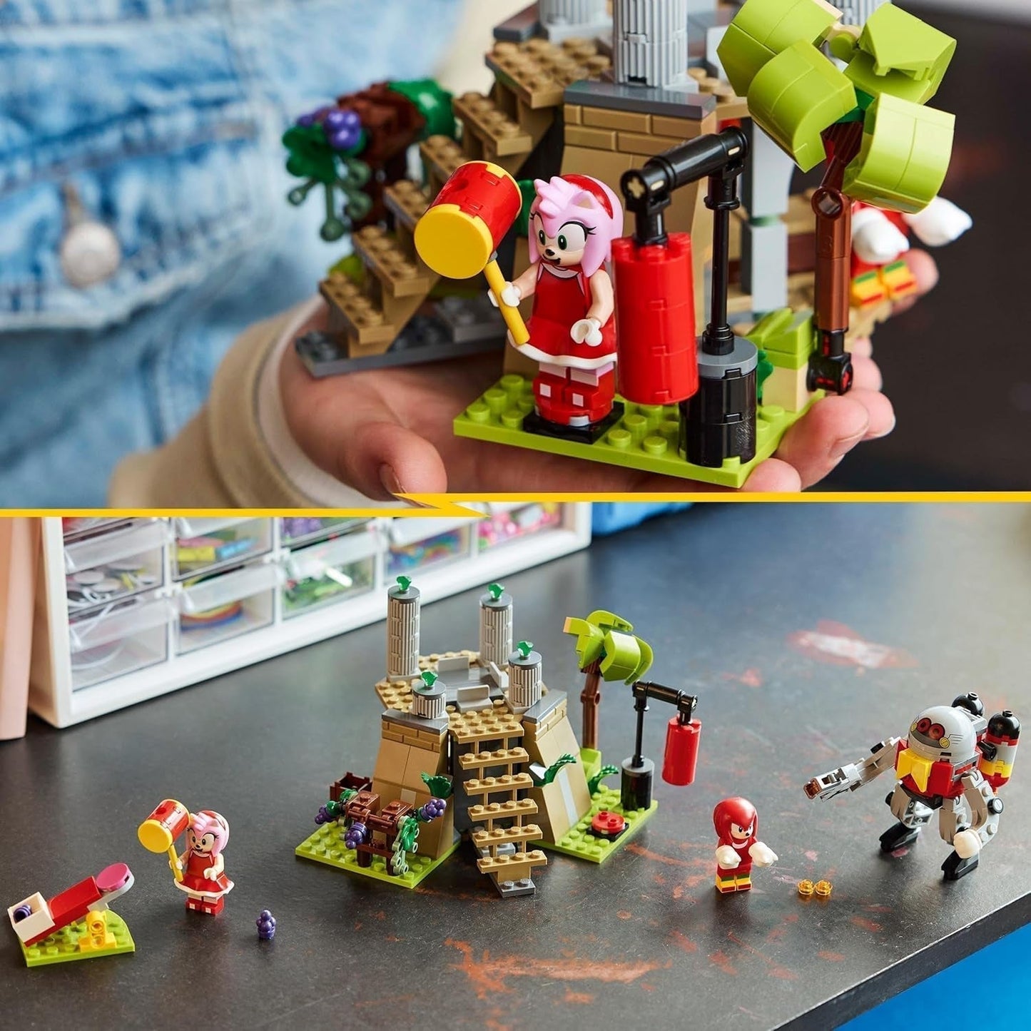 LEGO Sonic the Hedgehog Knuckles e il Santuario del Maestro Smeraldo Giocattolo da collezione Regalo per giocatori Avventura Set da costruzione per ragazzi e ragazze 8 anni 76998 Set da costruzione Acquista il negozio LEGO
