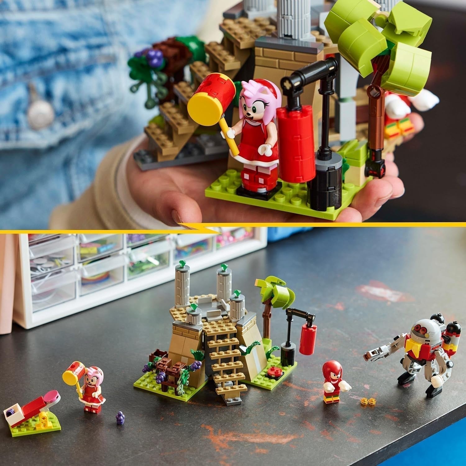LEGO Sonic the Hedgehog Knuckles e il Santuario del Maestro Smeraldo Giocattolo da collezione Regalo per giocatori Avventura Set da costruzione per ragazzi e ragazze 8 anni 76998 Set da costruzione Acquista il negozio LEGO