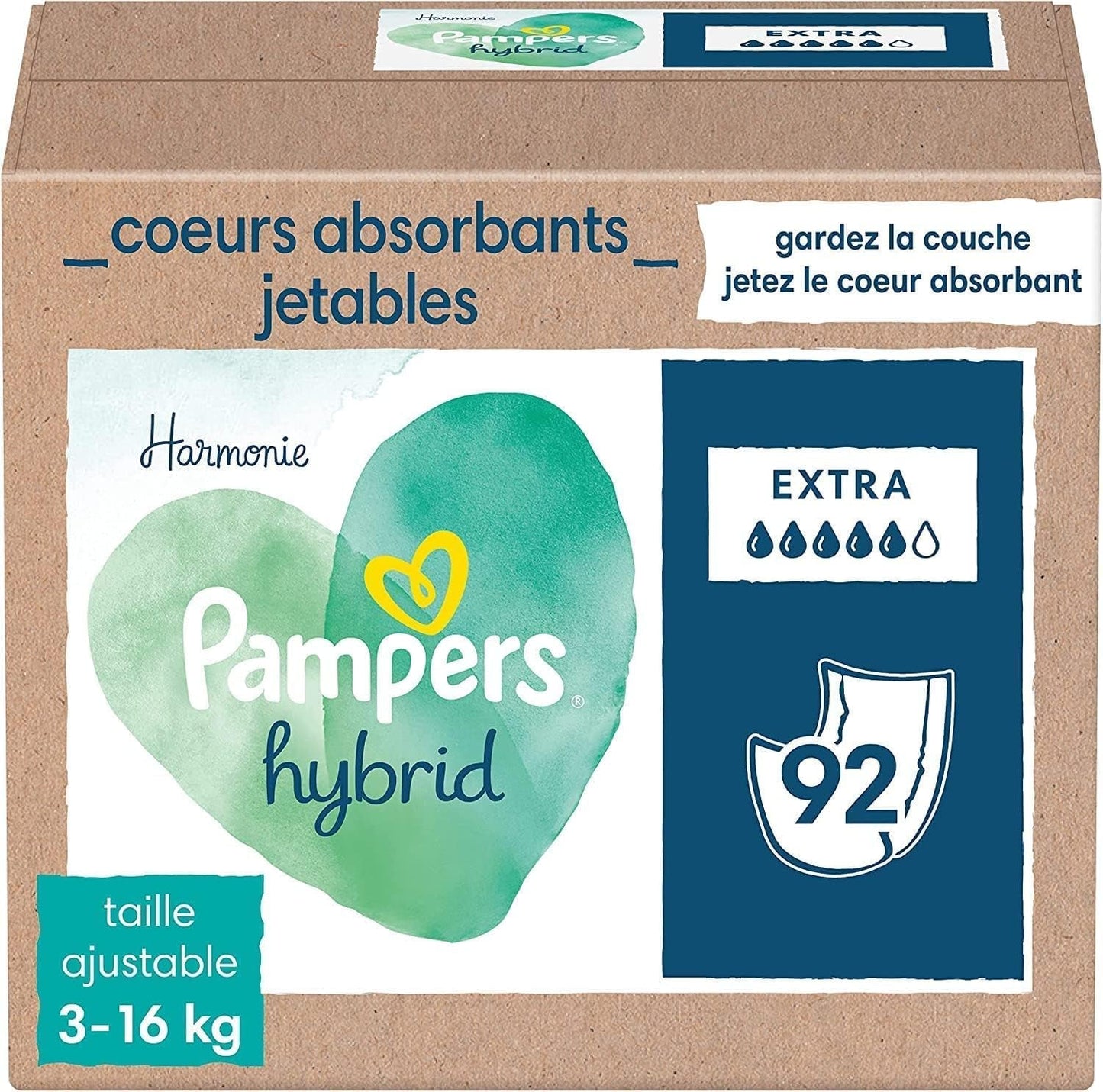 Pampers (Vecchia Versione), Confezione da 108 Assorbenti in Foglio Singolo, Standard - 1 Pezzo
