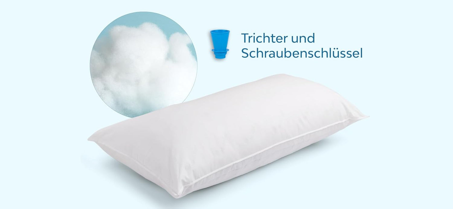 Mediflow 5201 Cuscino ad Acqua Originale in Confezione Doppia 40X80Cm, Bianco, 2 Pezzi (1 Confezione) Naty Shop Cuscini Standard