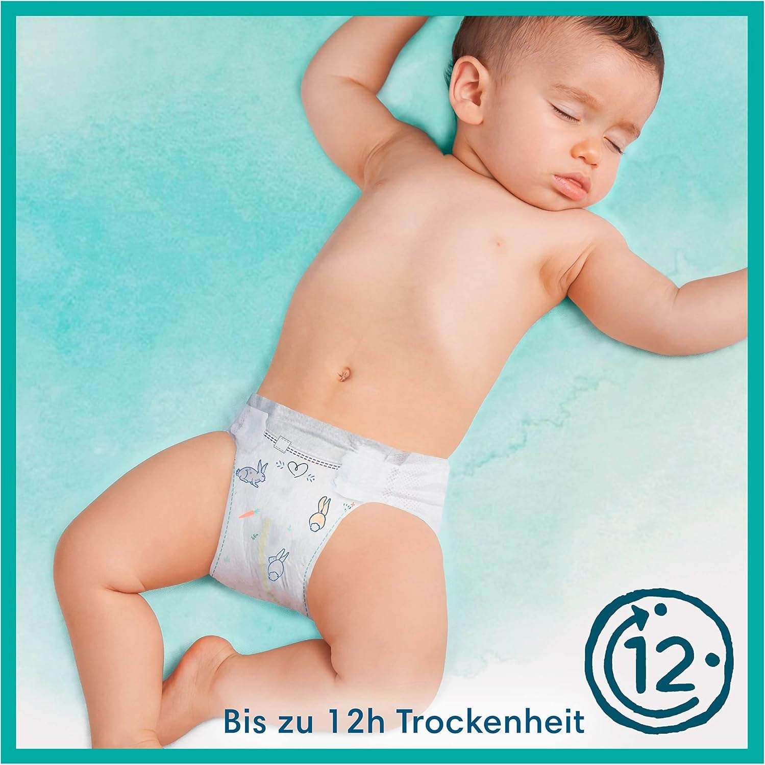 Pannolini Pampers per bambini, taglia 2 (4-8 kg), Harmony, scatola Half Moon, protezione delicata per la pelle e ingredienti a base di erbe, 240 pezzi