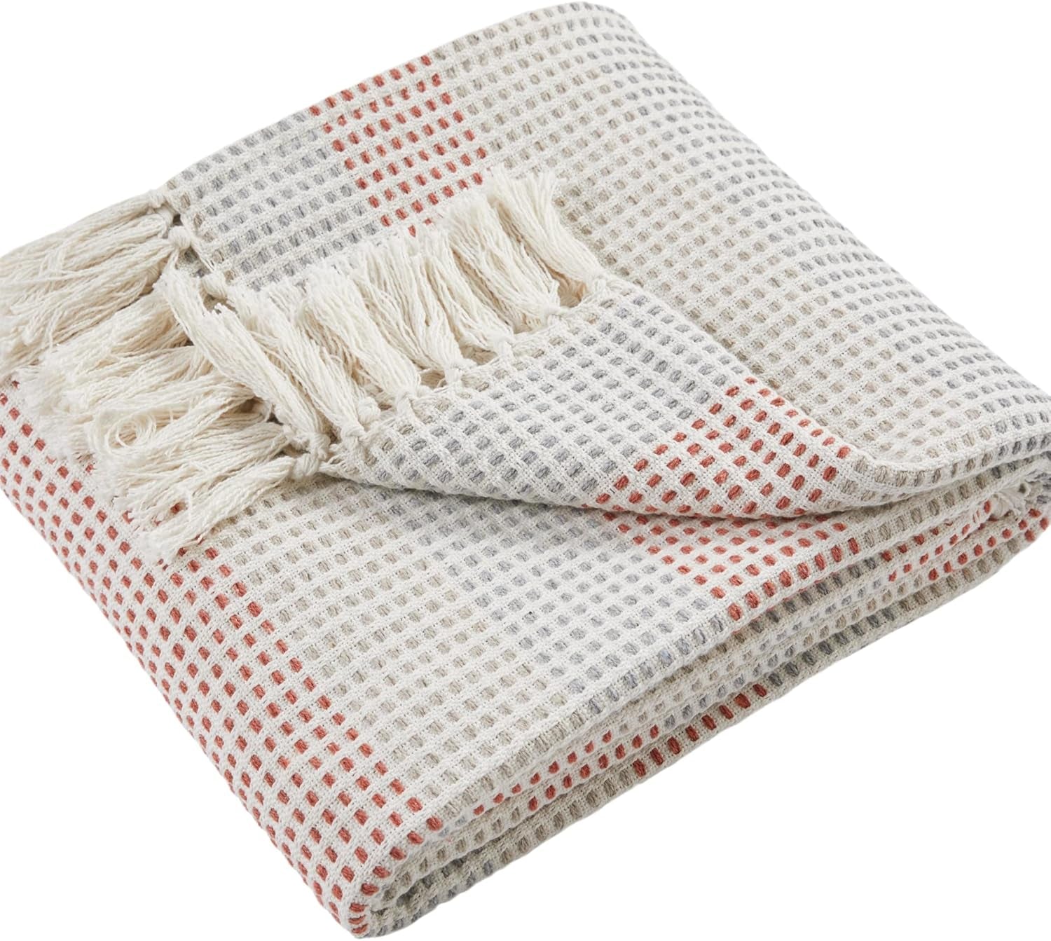 Copriletto Loft Reva, 100% cotone riciclato, 130 X 180 cm, Letti e coperte Paprika Appletree