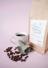 Mama's Coffee Pleasure®binky - Cremoso in grani di caffè espresso decaffeinato - decaffeinizzazione naturale con CO² - leggermente tostato a tamburo in Italia - ideale durante e dopo la gravidanza