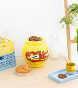 Grupo Erik Barattolo per biscotti in ceramica Sesame Street Cookie Monster - Barattolo per biscotti con coperchio Grande 21,0 x 27,0 x 22,0 cm Barattolo con coperchio Merchandise ufficiale Sesame Street Scatole per alimenti Naty Shop