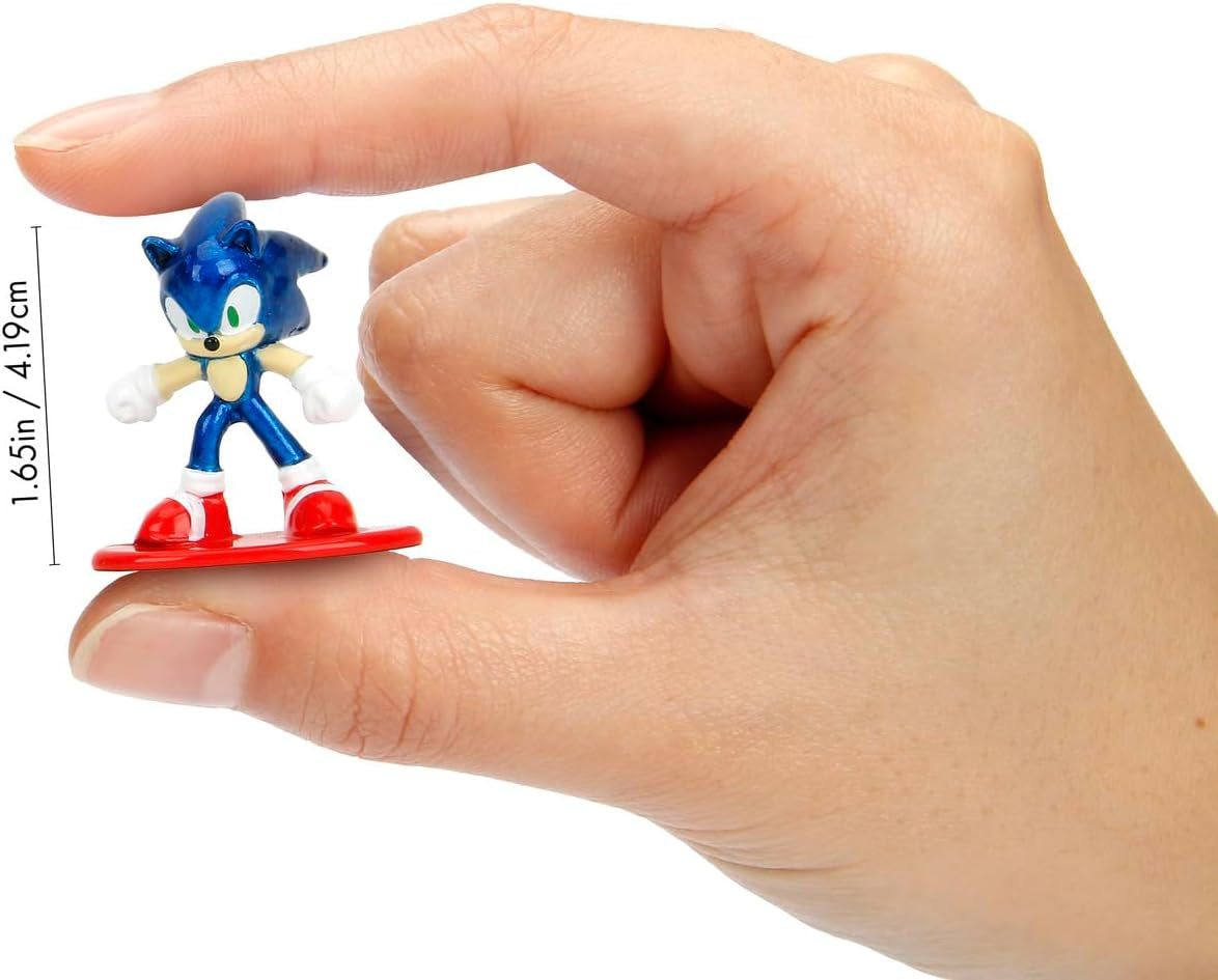 Jada Toys Sonic the Hedgehog Figure (1X Mystery Figure in Blind Pack) - 1 figura da collezione a sorpresa da 13 figure di Sonic, figura in nano metallo (circa 4 cm) per bambini e fan a partire da 3 anni, Wave 1 Action figures Naty Shop Titolo predefinito