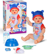 BABY Born Jonas - bambola baby 43 cm - 10 funzioni inclusi accessori e materasso - Funziona completamente senza batterie - Adatto a bambini dai 3 anni in su