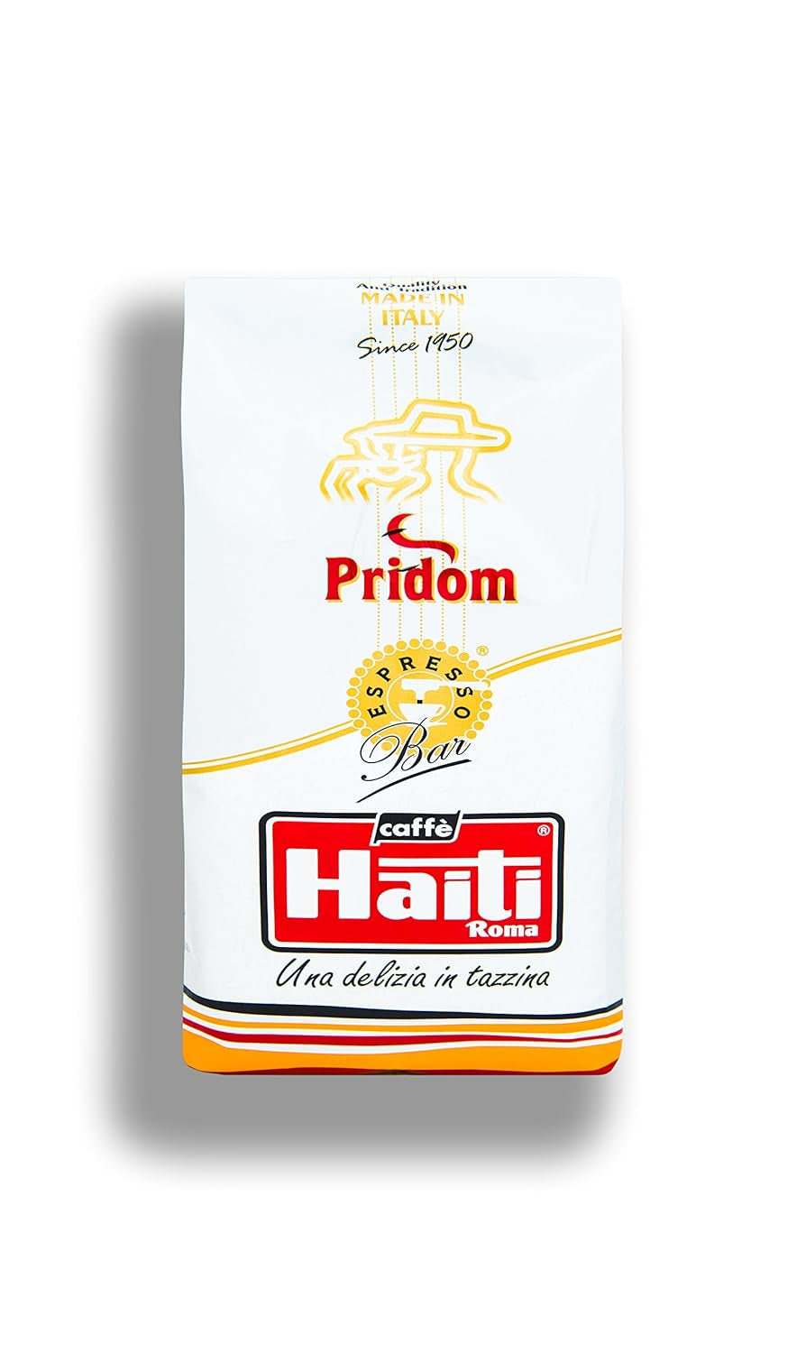 Caffè Haiti Roma Pridom caffè di alta qualità in grani, tostato a mano, in confezioni da 1 kg