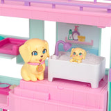 Little Live Pets Mama Surprise Families Baby Clinic Playset, 3 cuccioli di Retriever inclusi, Magic, set da gioco fronte-retro (27,8 cm di larghezza, 23,8 cm di altezza). Dare da mangiare, fare il bagno e giocare, regalo per bambini Action figures Naty Shop