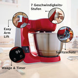 Robot da cucina Bosch Serie 4 MUM5X720, bilancia integrata, ciotola in acciaio inox 3,9 L, mixer 1,25 L, 1000 W Accessori Alimentazione e Allattamento Bebe Naty Shop
