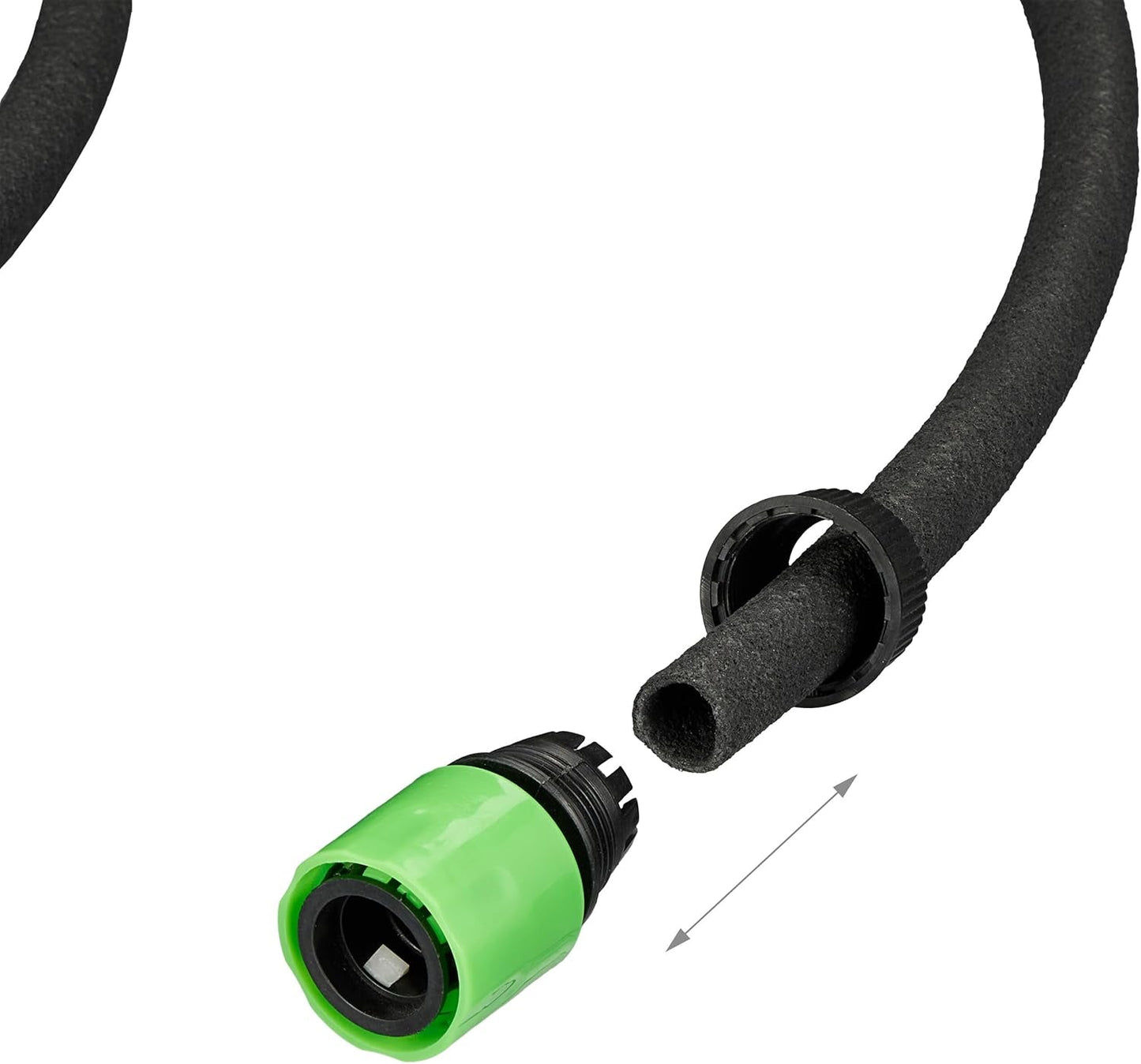 Relaxdays Tubo Gocciolante, Tubo per Irrigazione, Tubo per Irrigazione da 30 m, Irrigazione di Strati Alti e Siepi, Tubo per Irrigazione, Nero