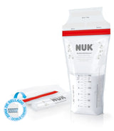 Sacchetti per latte materno NUK, salvaspazio e utilizzabili subito, 180 ml, 25 pz, trasparenti Accessori Alimentazione e Allattamento Bebe Naty Shop