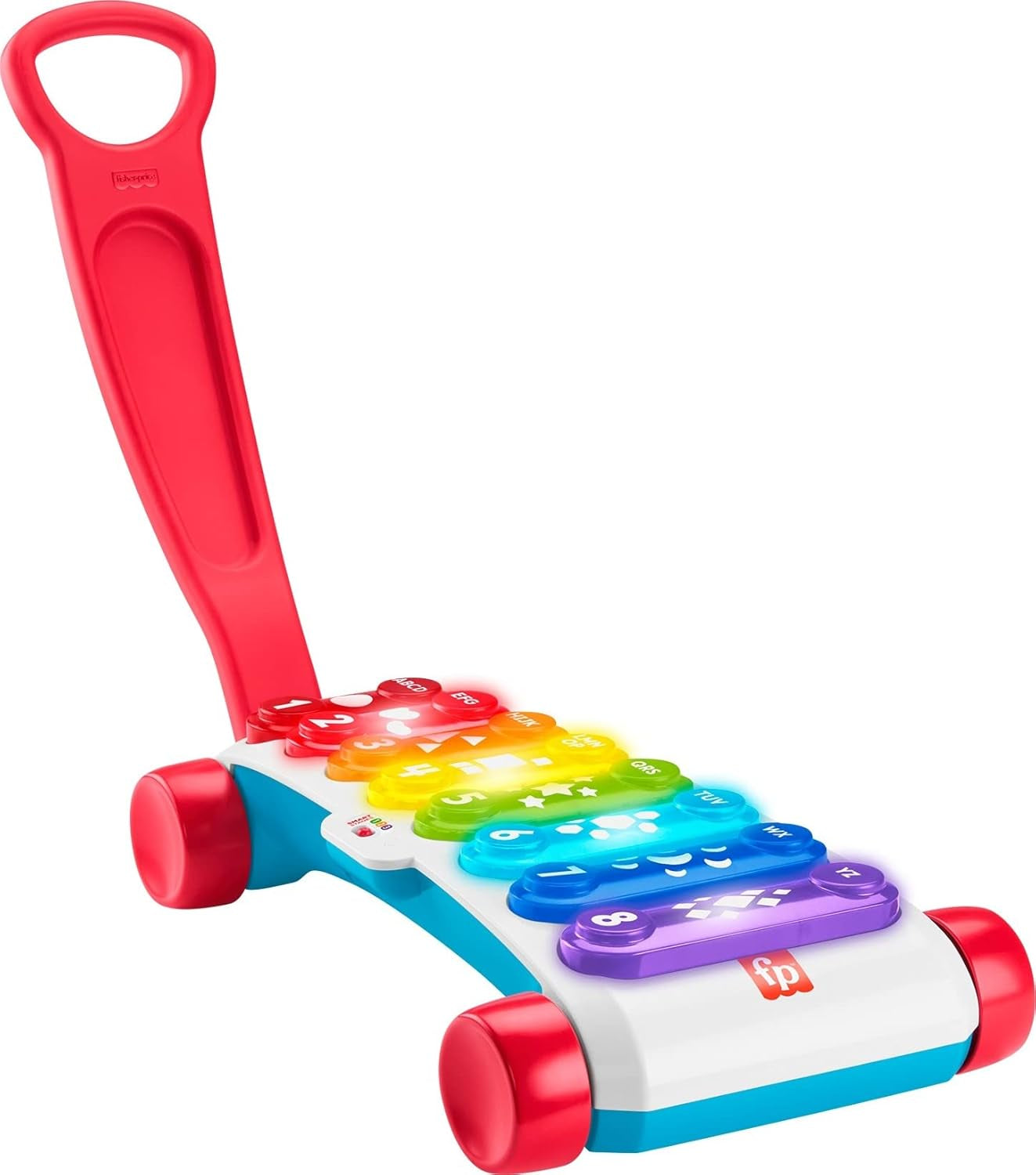 Fisher-Price Xilofono Gigante Illuminato - Strumento Musicale Elettronico da Portare con Canzoni, Contenuto didattico, per Neonati, Bambini a partire da 9 Mesi, Multicolore, Versione: Francese, HJK40 Giocattoli Bebe Naty Shop Italia-Italiano