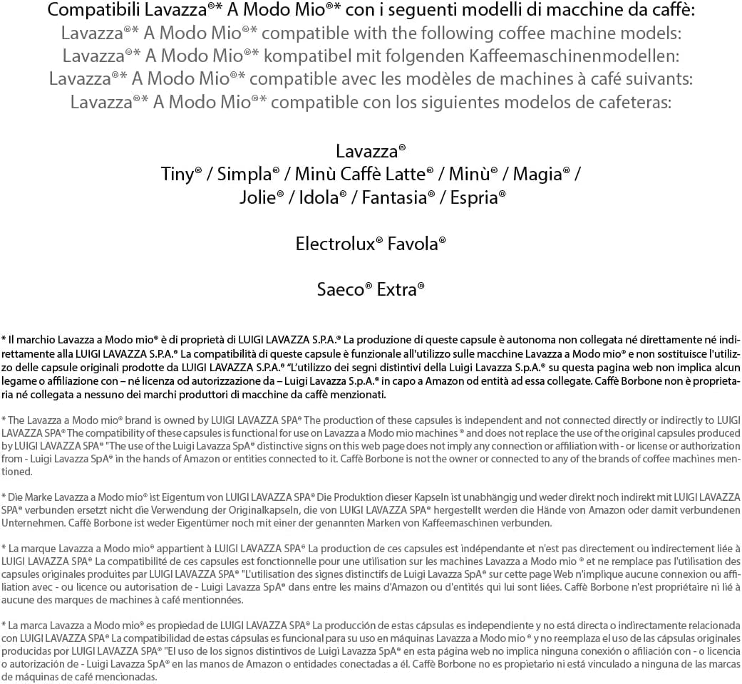 Caffè Borbone Don Carlo, Rote Mischung - 50 Kapseln - Compatibile con Lavazza®* A Modo Mio®* Haushalts-Espressomaschinen