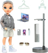 Bambola Arcobaleno di Alta Moda - Aidan Russell - Bambola Viola - Abito alla moda e 10+ Accessori da Gioco Colorati - Per Collezionisti e Bambini dai 4 ai 12 Anni