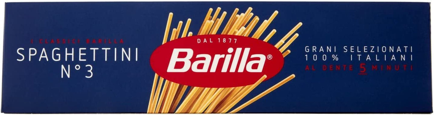 Barilla Pasta Klassische Spaghetti n.5 aus Hartweizen di alta qualità immer al dente, (1 x 500 g), insapore