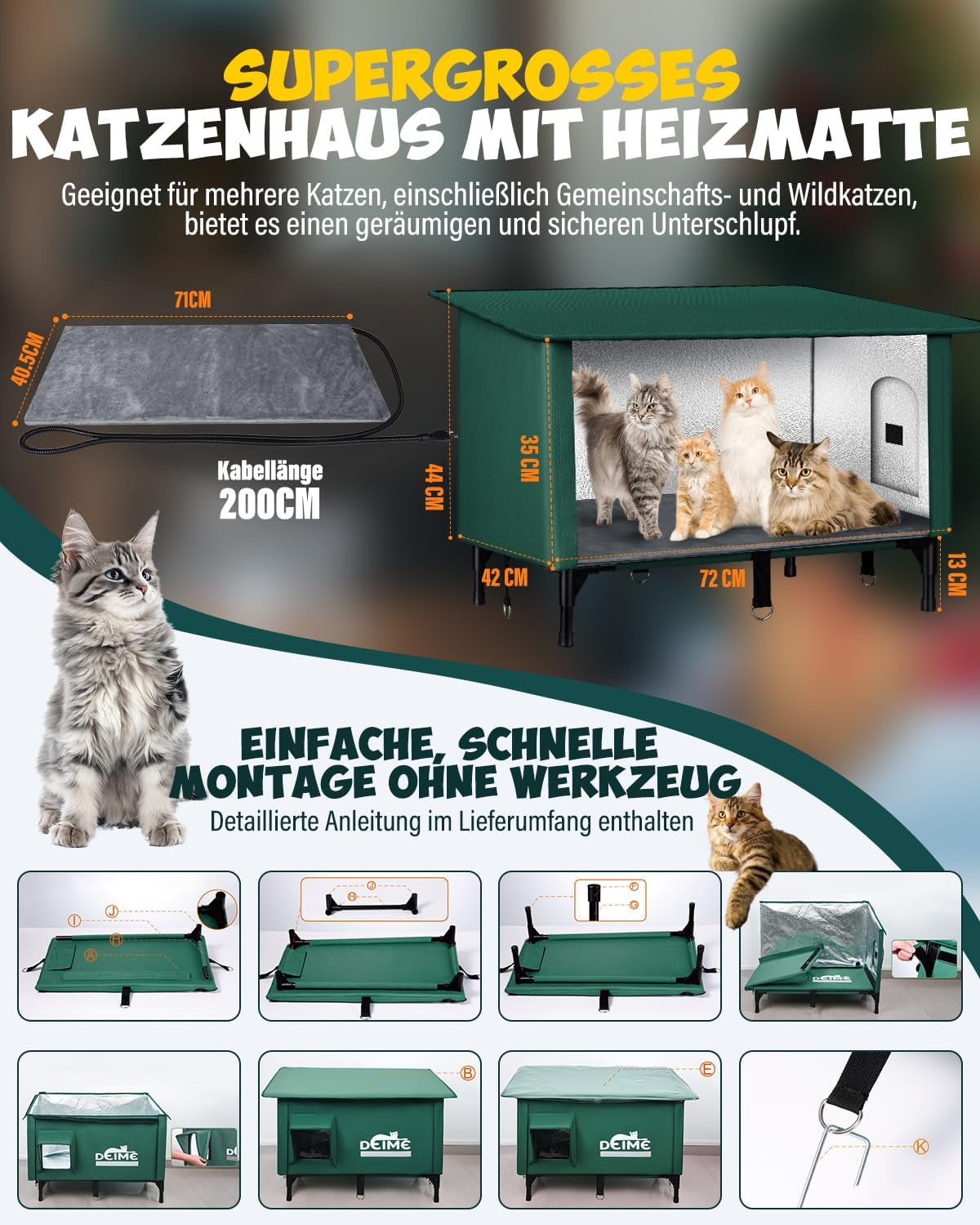 Coperte e Mobili, Animali Domestici, Grotte e Casette, Gatti, Lettine per gatti, Gatti - Letti, Materassi