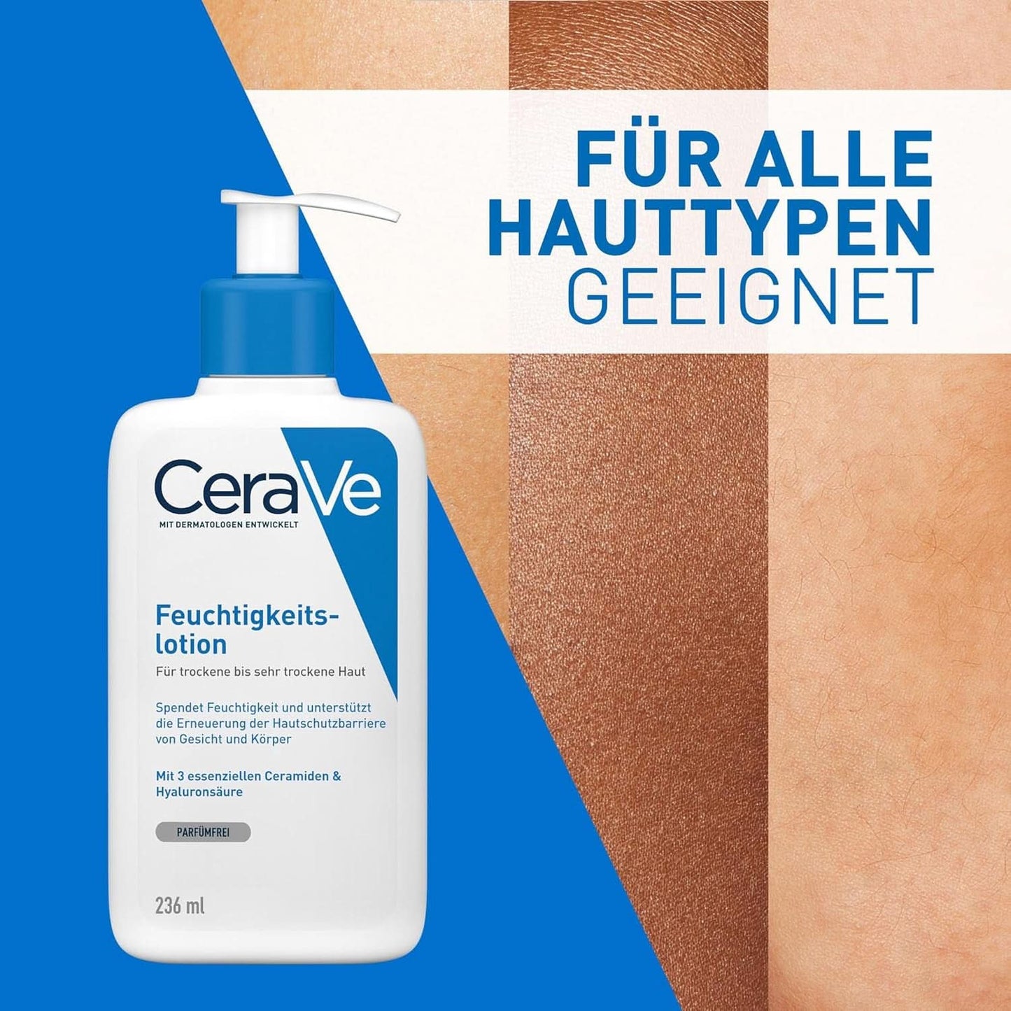 Lozione corpo Cerave con pompetta dosatrice, indicata per dermatite atopica e pelle secca o molto secca, 236 ml Cosmetici e Beauty Naty Shop