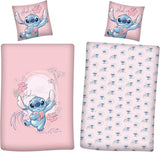 Set biancheria da letto reversibile Stitch Aloha Biancheria da letto per ragazze Biancheria da letto in cotone 100% - Kids Naty Shop