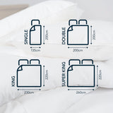 Piumino antiallergico Snuggledown Freshwash, 13.5 Tog Winter Warm, cotone, bianco, letto singolo Piumini e trapunte Naty Shop