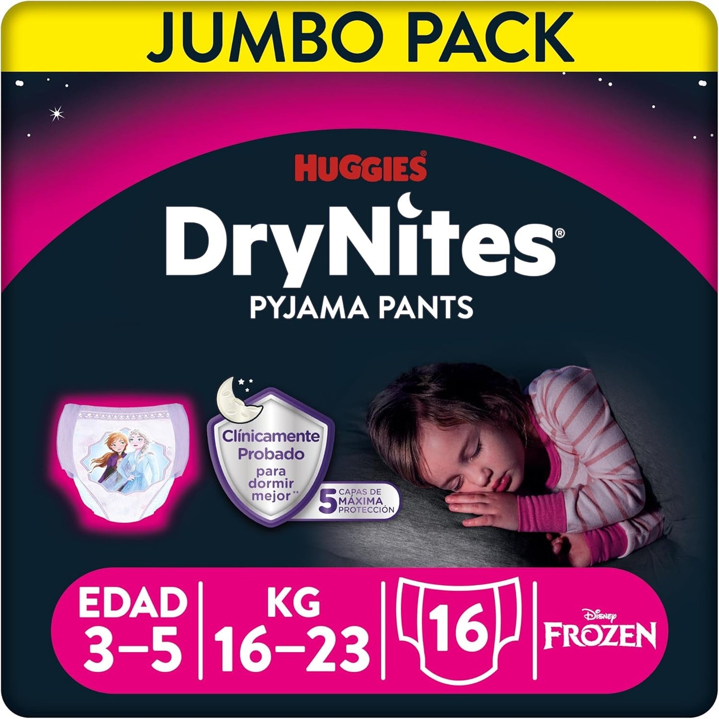 Pantaloni pigiama DryNites per ragazze 3-5 anni 1 confezione (1 x 16 pezzi)