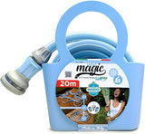 Tubo da giardino Magic Blue Hose da 20 metri estensibile con sacchetto e ugello spruzzatore