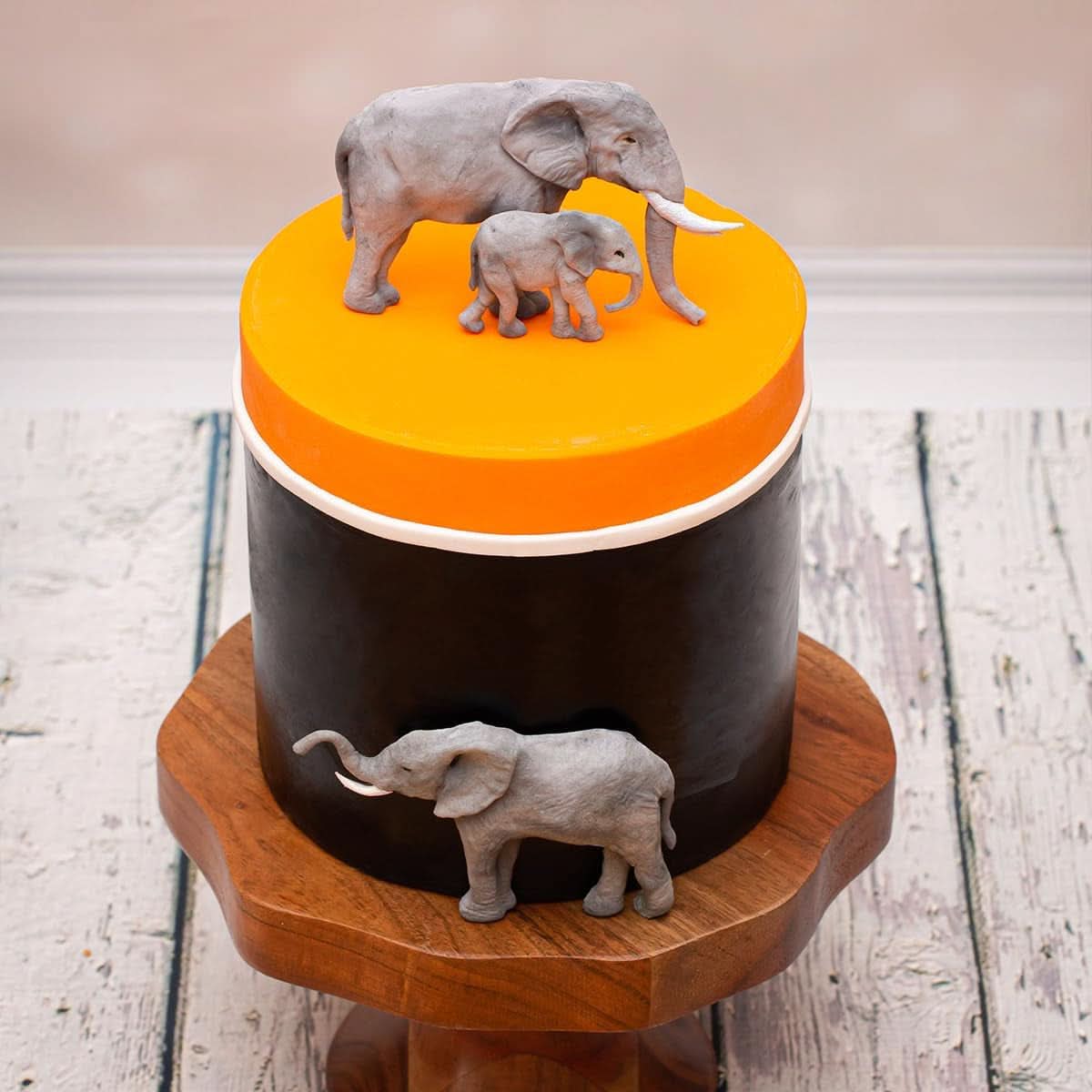 Katy Sue, Stampo in silicone Famiglia di Elefanti Cucina Naty Shop