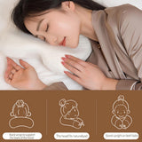MINGZE Cuscino per Collo in Memory Foam Multifunzionale, Cuscino per Collo a Forma di U con Arco, Cuscino per Dormire a Rimbalzo Lento Cuscino per Pressione di Rimbalzo, Cuscino in Seta di Ghiaccio per Protezione di Mani e Collo Cuscini Ortopedici Cervicali Naty Shop