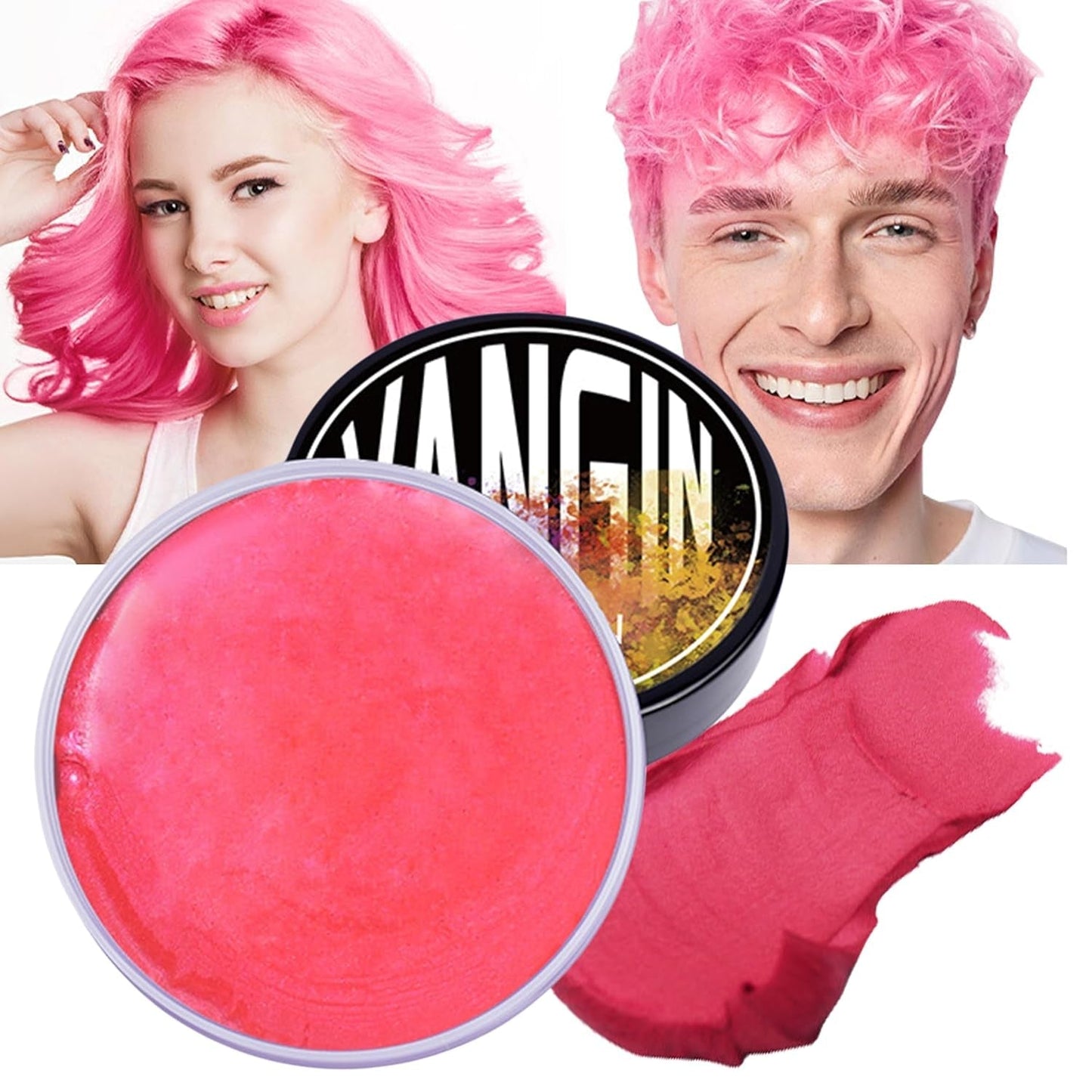 Tintura Per Capelli Temporanea Verde, Tonalità Per Capelli Per Uomo Donna, Pomata Naturale Per Capelli, Cera Colorante Per Capelli Per Feste, Cosplay E Halloween, Natale, Tintura Per Capelli Temporanea In Crema (100g, Verde) Naty Shop Tintura Per Capelli Rosa Rosso 1G (1 Confezione)