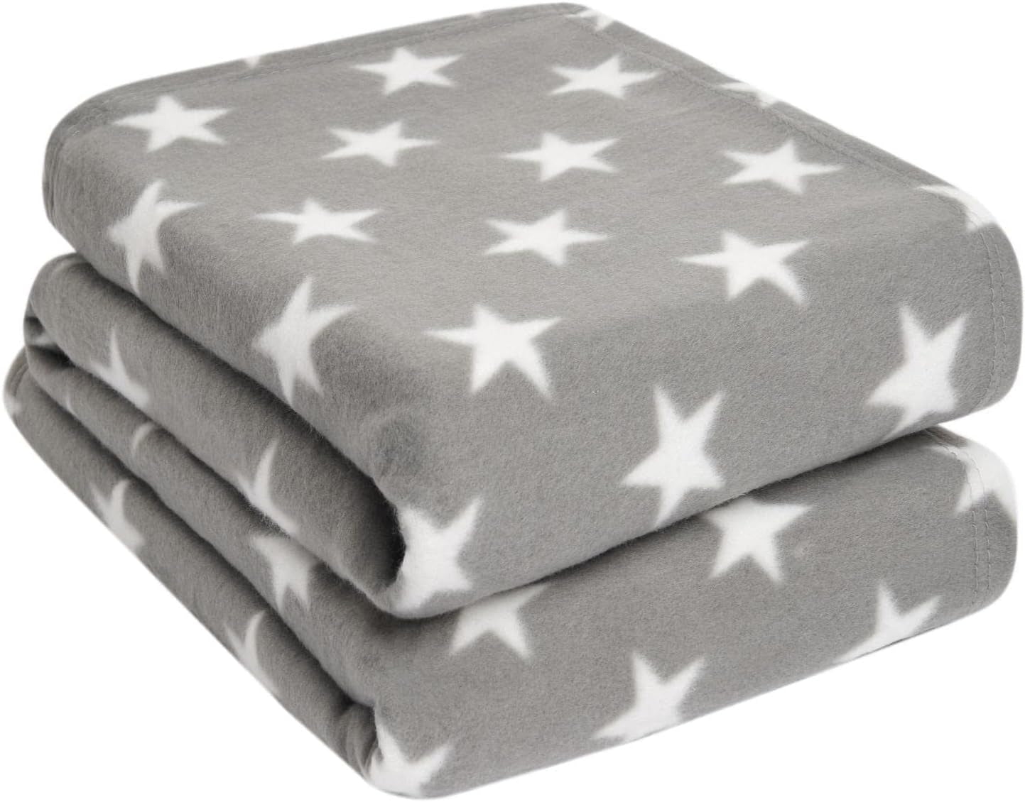 DREAMSCENE comoda coperta soffice coperta coperta in pile - coperta da soggiorno calda invernale morbida, coperta per divano, coperta per divano, morbida coperta per bambini, soggiorno e morbide coperte 120X150Cm, coperta per divano stelle grigie Letti e coperte Besuche den DREAMSCENE-Store Stelle grigie e bianche 150 X 200Cm