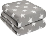 DREAMSCENE comoda coperta soffice coperta coperta in pile - coperta da soggiorno calda invernale morbida, coperta per divano, coperta per divano, morbida coperta per bambini, soggiorno e morbide coperte 120X150Cm, coperta per divano stelle grigie Letti e coperte Besuche den DREAMSCENE-Store Stelle grigie e bianche 150 X 200Cm