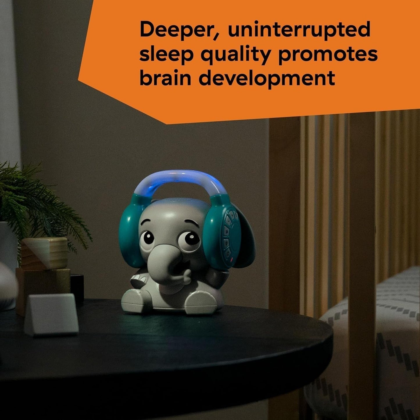 Baby Einstein Earl the Elephant Macchina audio Bluetooth, sistema musicale + luce notturna, giocattoli da neonato a bambino Bebe Naty Shop