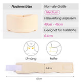 RESTCLOUD Supporto per il collo in morbida schiuma, Collare universale, Supporto per il collo regolabile per il sonno - Allevia il dolore al collo (Bianco, Collare profondo 6,4 cm, M) Cuscini ortopedici cervicali Naty Shop