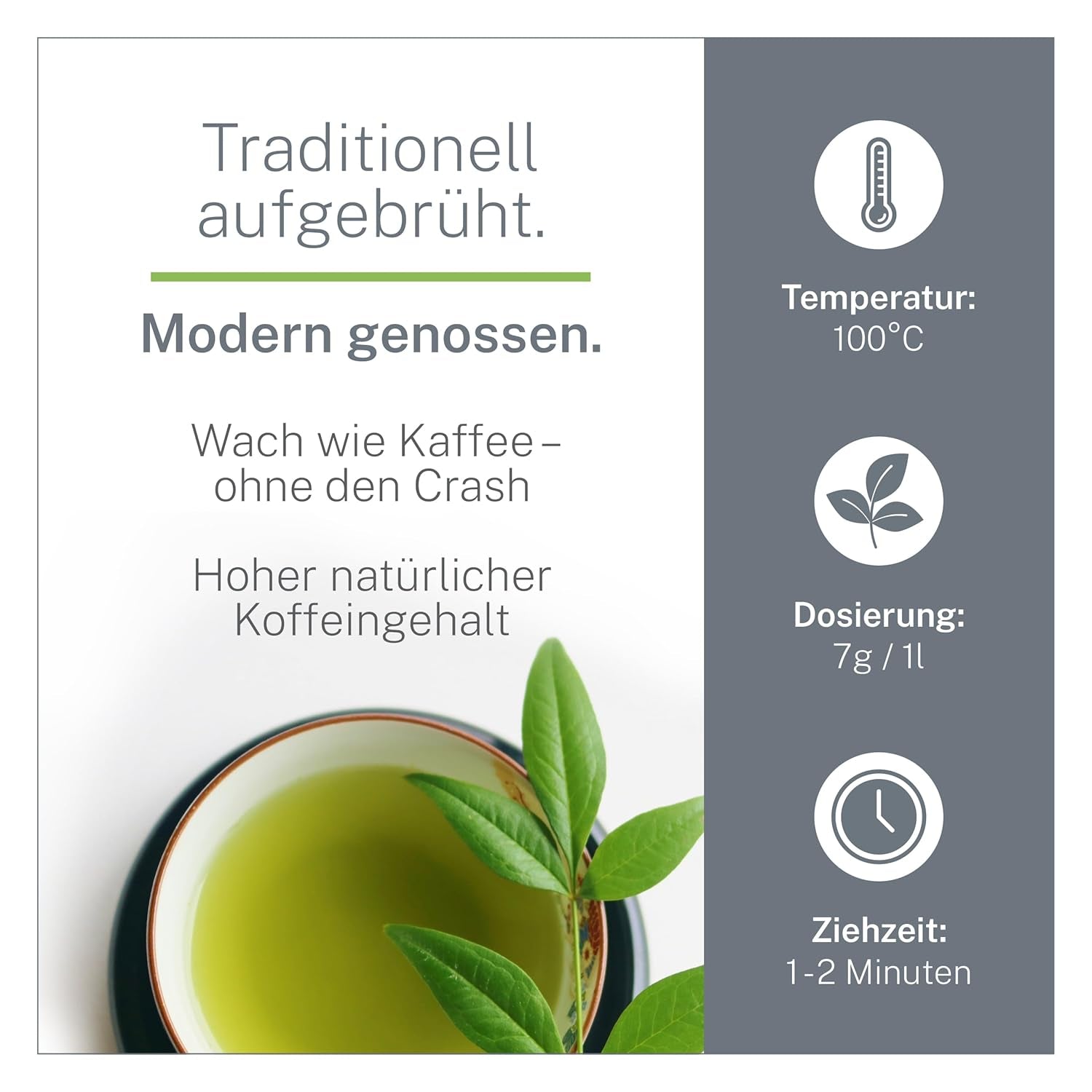 Tè verde biologico Pinhead Gunpowder sfuso 1kg – Tè verde biologico di alta qualità proveniente dalla Cina – Gusto leggermente affumicato – Per buongustai e intenditori di tè – Mycupoftea